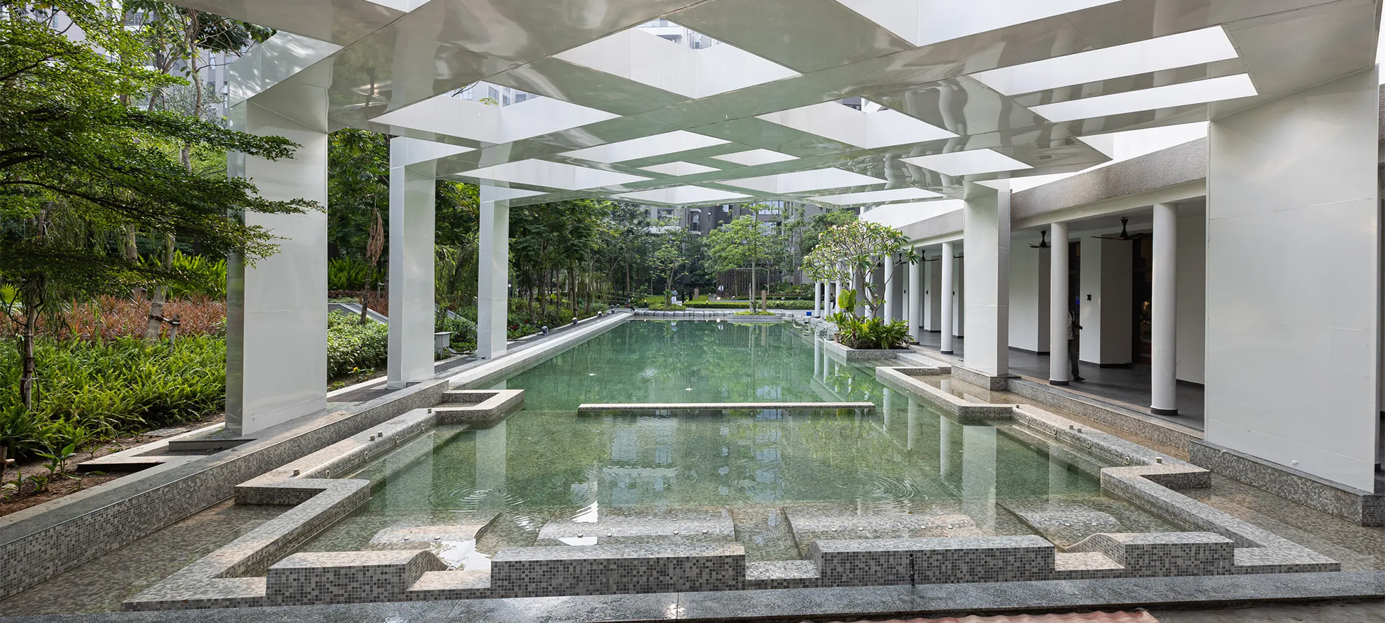 Semi-Covered Swimming Pool